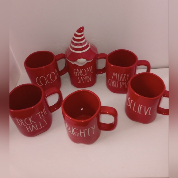 Rae Dunn Christmas Mugs Set - Picture 2 of 6